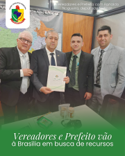 Vereadores e Prefeito vão à Brasília