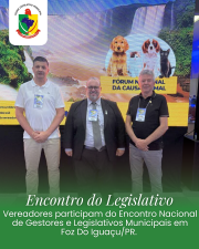 Encontro Nacional de Gestores e Legislativos Municipais em Foz do Iguaçu/PR